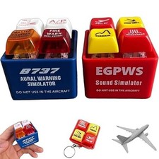 Pilot and Crew Alert Keychain EGPWS Warning Sound Simulator for Travel Airplane