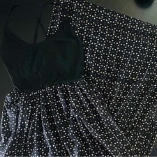 Urban Outfitters Ecote Black Tan Geometric Print Low Back Maxi Dress