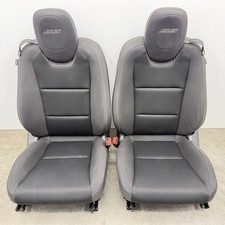10-15 Chevrolet Camaro Ss Front Bucket Seat Pair Cloth Black Oem