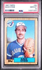 1987 Topps Dave Stieb #90 PSA 10 GEM MT Toronto Blue Jays 