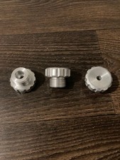 Tappo cilindro DIN, alluminio, nuovo.