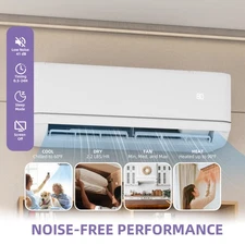 12k BTU Mini Split Air Conditioner Heat Pump System 21 SEER 220V Wifi Ductless