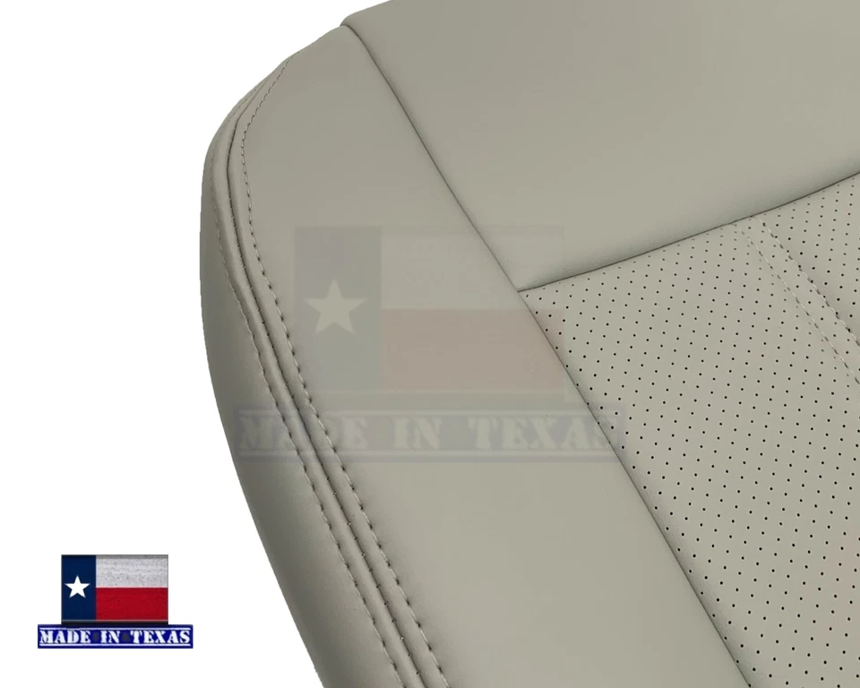 Cubierta de asiento de cuero genuino gris para Chrysler Town & Country 2011 2012 2013 2014 Foto 2 de 4