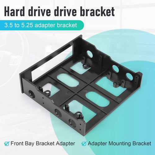 3,5 Bis 5,25 Platten Laufwerks Schacht Front Bay Halterung Adapter, Mo3245 - Afbeelding 5 van 8
