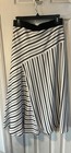 Ann Taylor Size 4 Black & White Striped Maxi Skirt  — photo 1