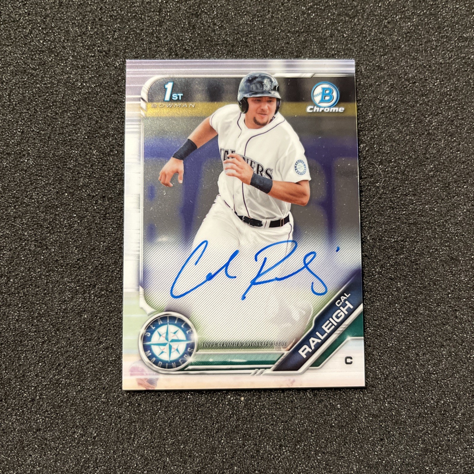 Cal Raleigh 2019 Bowman Chrome #CPA-CR Prospect Auto (1st) Price 
