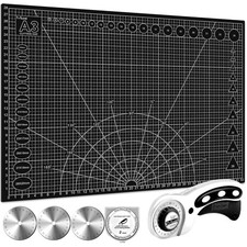 Schneidematte A3 Rollschneider Set selbstheilend Ersatzklingen Bastelunterlage