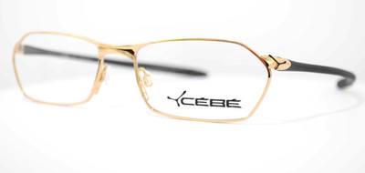 CEBE Brille 0873 0100 140 55-17 H6 Gold Schwarz Cretin Billet Morez Model Depose