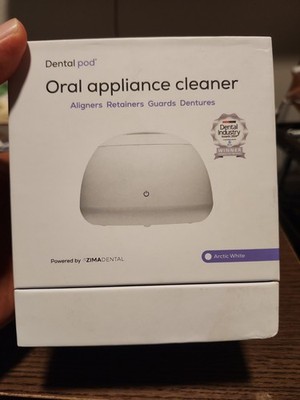Zima Dental Pod Oral Appliance Cleaner (Artic White) - New