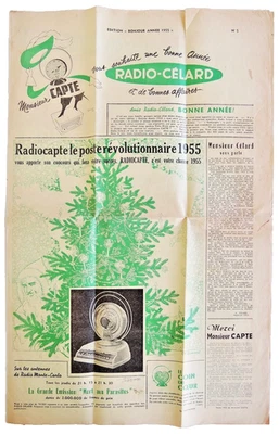 RADIO CAPTE le poste revolutionnaire 1955 - Radio-Celard Numero 5 - Photo 1/3