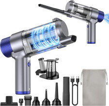Handheld Cordless Car Vacuum Cleaner 16000PA Cyclone Suction, 2 in 1 Air Duster