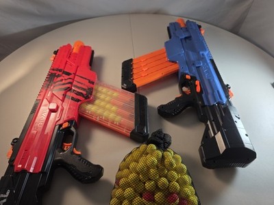 NERF Rival MXVI-4000 Blaster Lot w/ 2 Magazines, Rival Rounds, Bag, 2 Lanyards