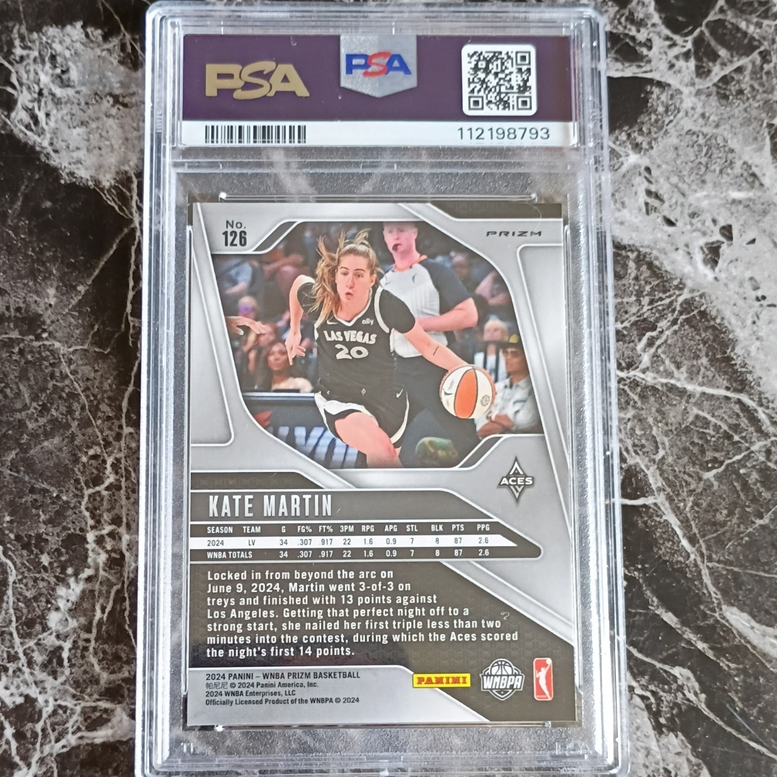 Panini WNBA 6 Card Lot PSA 10 Kate Martin + Clark My House + Griner /25 view 2