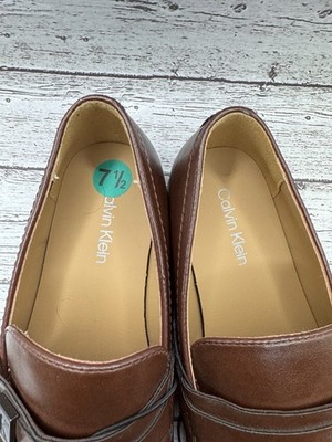 Calvin Klein CMJIMNON-R Mens Size 7.5 Jameson Loafers Brown  display picture 1