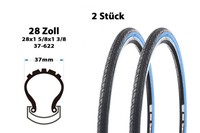 2 StüCk 28 Zoll Fahrrad Reifen 37-622 Trekking Bike 28X1 5/8X1 3/8