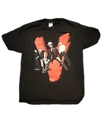 2005 U2 VERTIGO Concert Tour Tee T Shirt Size Large  BONO EDGE Murina USA  Black