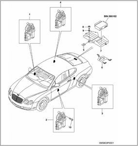 2004 2011 Bentley Continental Gt Window Regulator Motor 3w3959703c Ebay