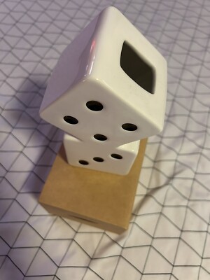 stussy 花瓶　CERAMIC DICE VASE WHITE Stussy S Handle Ceramic Vase Ceramic White Men's - FW24 - US