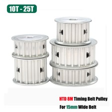 HTD 8M Timing Belt Pulley 10T-25T Bore 6-28mm Wide Belt 15mm for CNC 3D Printer