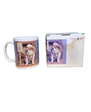 Vintage 1997 NOS “Have A Nice Day.. Or Else!” Sheriff Bulldog Leanin Tree Mug 