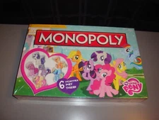 Monopoly My Little Pony New Board Game 6 Collectable Pony Tokens USAopoly Hasbro