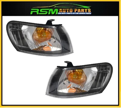 1993-1997 Toyota Corolla JDM Black Side Marker Lamps 2PCS Front