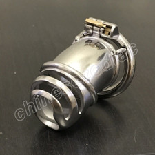 Stainless Steel Male Chastity Cage Device Men Standard Metal Locking Belt