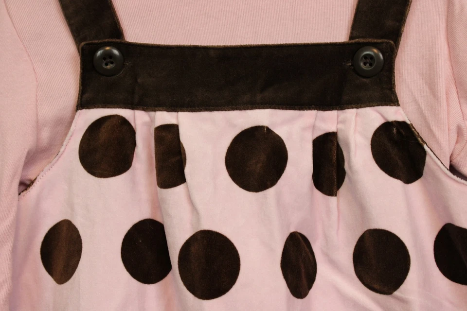 2008 Gymboree Sweeter Than Chocolate 5 piezas conjunto talla 7 nuevo con etiquetas vestido medias pelo rosa Foto 3 de 4