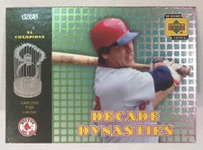 2001 Upper Deck Decade 1970’s - Dynasties - Carlton Fisk - #6 - Red Sox - NrMt