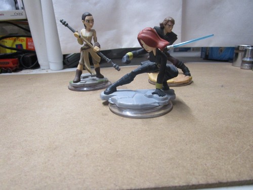 Disney Infinity 3.0 Star Wars Anakin Skywalker Light FX Rey 3.0 Black Widow 2.0 - Picture 2 of 3