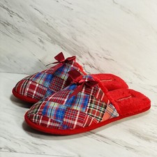 dearfoam slippers Size 6.5/7 Holiday Color