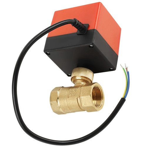 DC 12V G3/4 Zoll DN20 Messing 2-Wege motorisiertes elektrisches Kugelhahnventil zur Steuerung - Bild 6 von 7