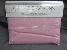 Celebration pink solid Full Flat Sheet 54" x 75"