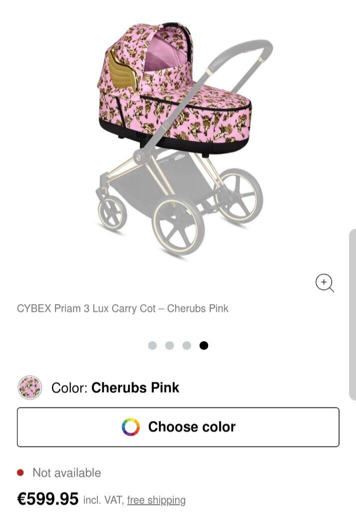 Cybex Priam Babywanne Jeremy Scott (cherub pink)
