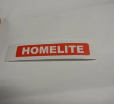 NEW HOMELITE XL12 DECAL ( THIS DECAL IS RED BACKGROUND WITH WHITE LETTERING )