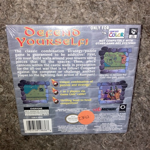 Rampart GBC (Brand New Factory Sealed US Version) Game Boy Color - Picture 18 of 24