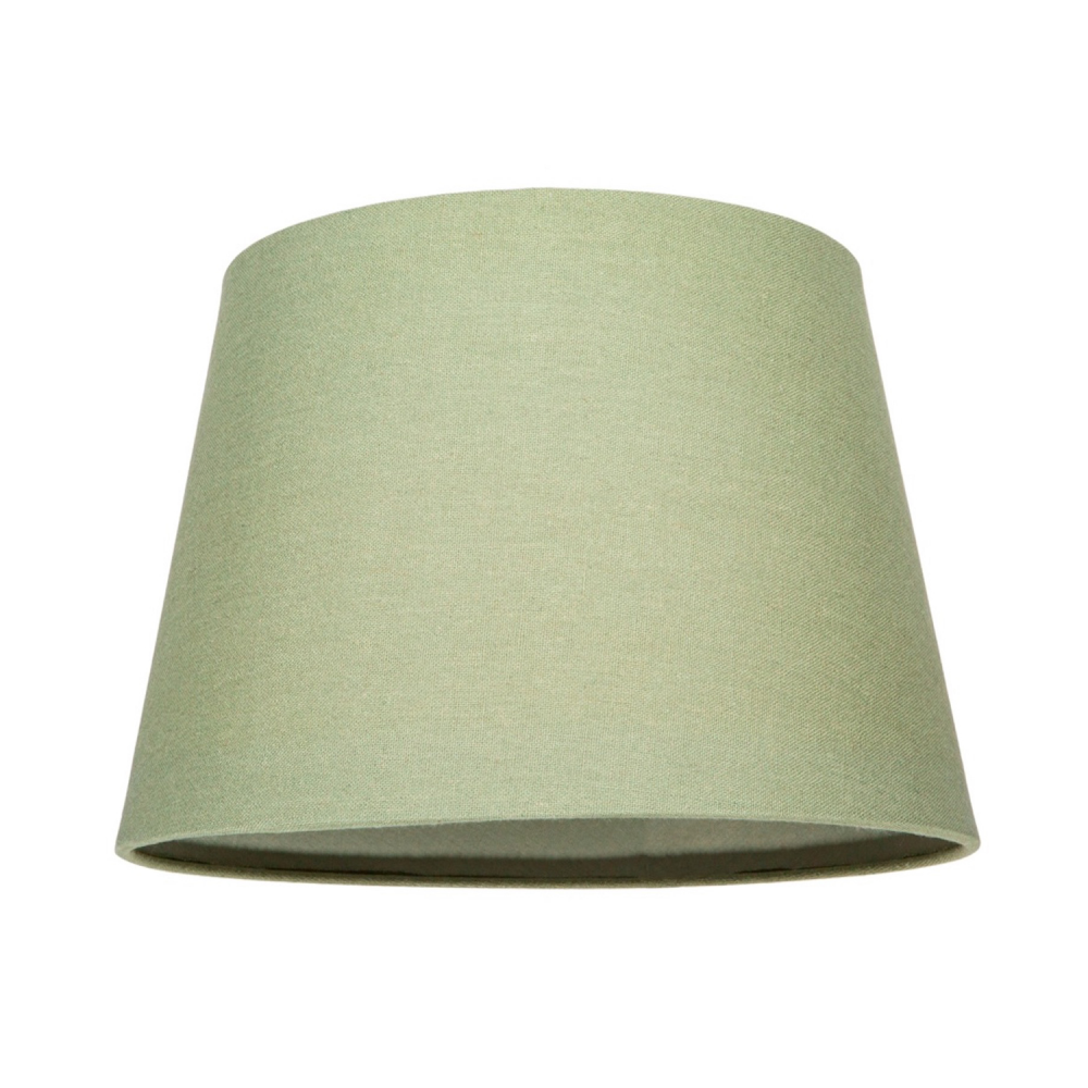 Traditional 8 Inch Olive Green Linen Drum Table/Pendant Lamp Shade 40w Maximu...