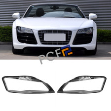 For Audi R8 2008-2014 Left Right Side Front Headlight Headlamp Lens Cover