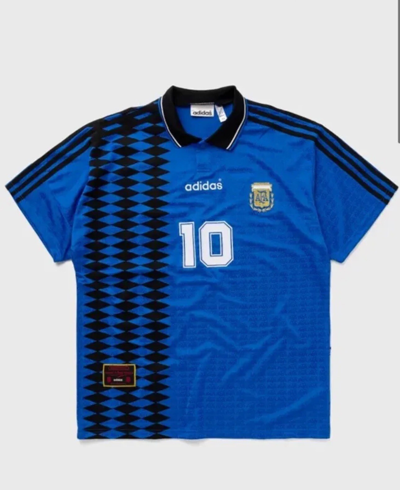 Official 1994 Argentina Away  No. 10 AFA adidas sz 2XL  NWT Blue