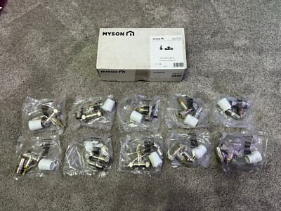 Matchmate 15 mm gerade Sperrscheibe vernickelt 10 Bar Heizkörperventil 10er Pack