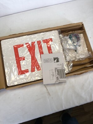 Duallite Die Cast Aluminum Exit Sign CVD2RAW-2C