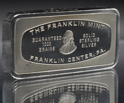 1970 City Bank of Honolulu Hawaii CB Franklin Mint 2oz 925 Silver