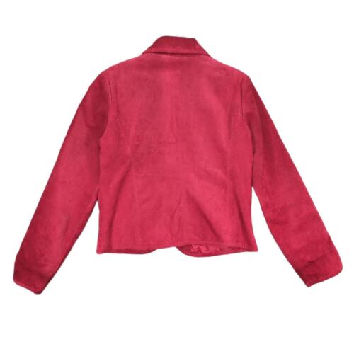 Chaqueta de Colección Chadwick Para Mujer L Roja Gamuza Genuina Cuero Cremallera Completa Cuello - Imagen 3 de 9