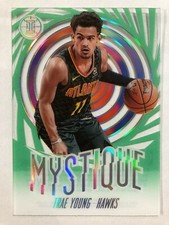 2019-20 Panini Illusions Mystique Emerald Green #16 Trae Young Acetate SSP