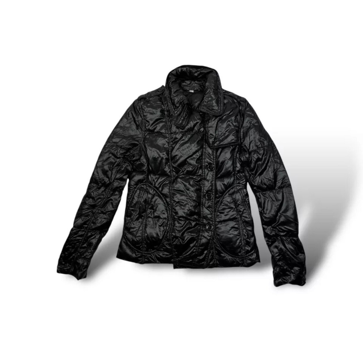 Burberry ダウンジャケット 36サイズ 黒 バーバリーロンドンイングランド/ダウンジャケット/黒/サイズ