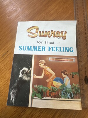 Sunray Vintage Heater Brochure 1960 s Australian 