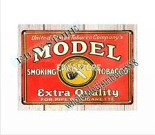 reproduction metal artwork Model Smoking Tobacco metal tin sign