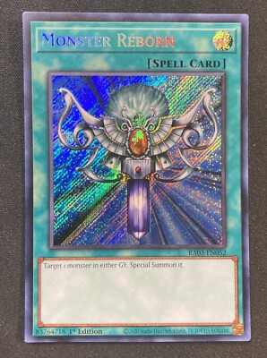 yugioh card monster reborn Reborn The item may be similar but not exactly the same as the image (e.g MONSTER REBORN - LOB-118 -