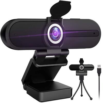 GoHZQ 4K Webcam with Microphone,8 Megapixel Web Cam,Ultra HD Web Camera for C...