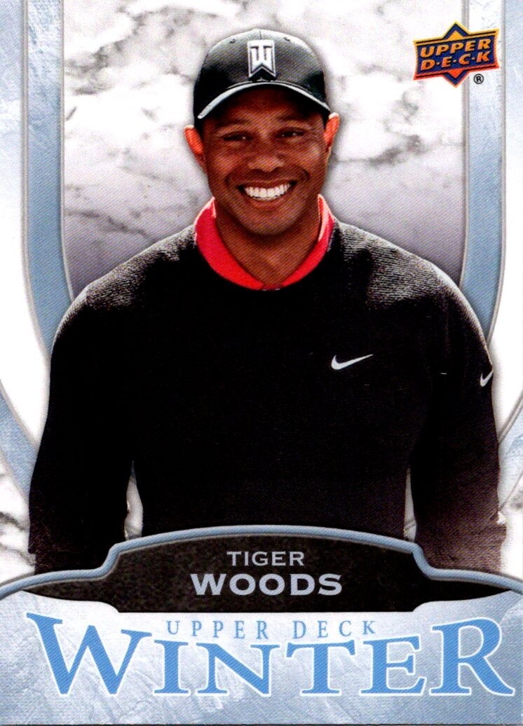 TIGER WOODS 2016 UPPER DECK WINTER PROMO INSERT CARD #W4 PGA GOLF Nike LIV